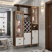 The entrance cabinet is against the wall wine cabinet shoe cabinet integrated double-sided room hall cabinet living room modern simple entrance hall wine cabinet partition cabinet