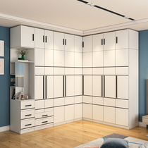 Jane Ou L type wardrobe corner wardrobe home bedroom small apartment type 90 degree corner cabinet large cabinet cloakroom wardrobe