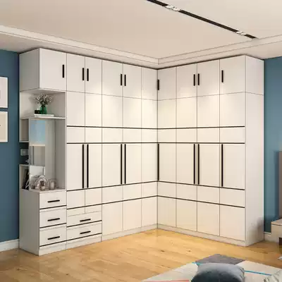 Jane Euro L-type wardrobe corner wardrobe home bedroom small apartment 90 degree corner cabinet large cabinet cloakroom wardrobe