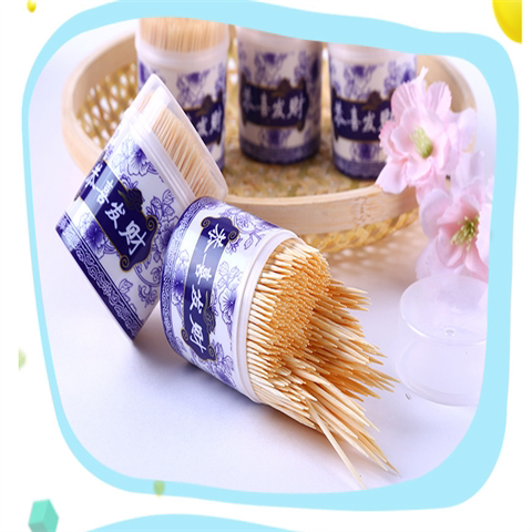 Blue and white porcelain pattern household toothpick box personalized creative hotel special restaurant living room portable toothpick container jar bottle