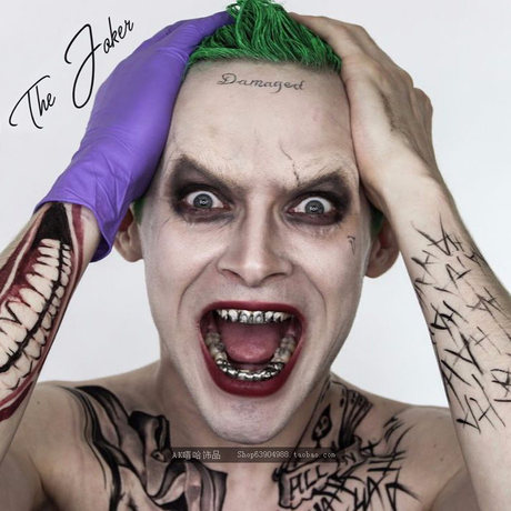 Suicide Squad Clown Joker Gold Plated Braces With The Same Gold Teeth Hiphop Grillz Hip Hop Rap Rap