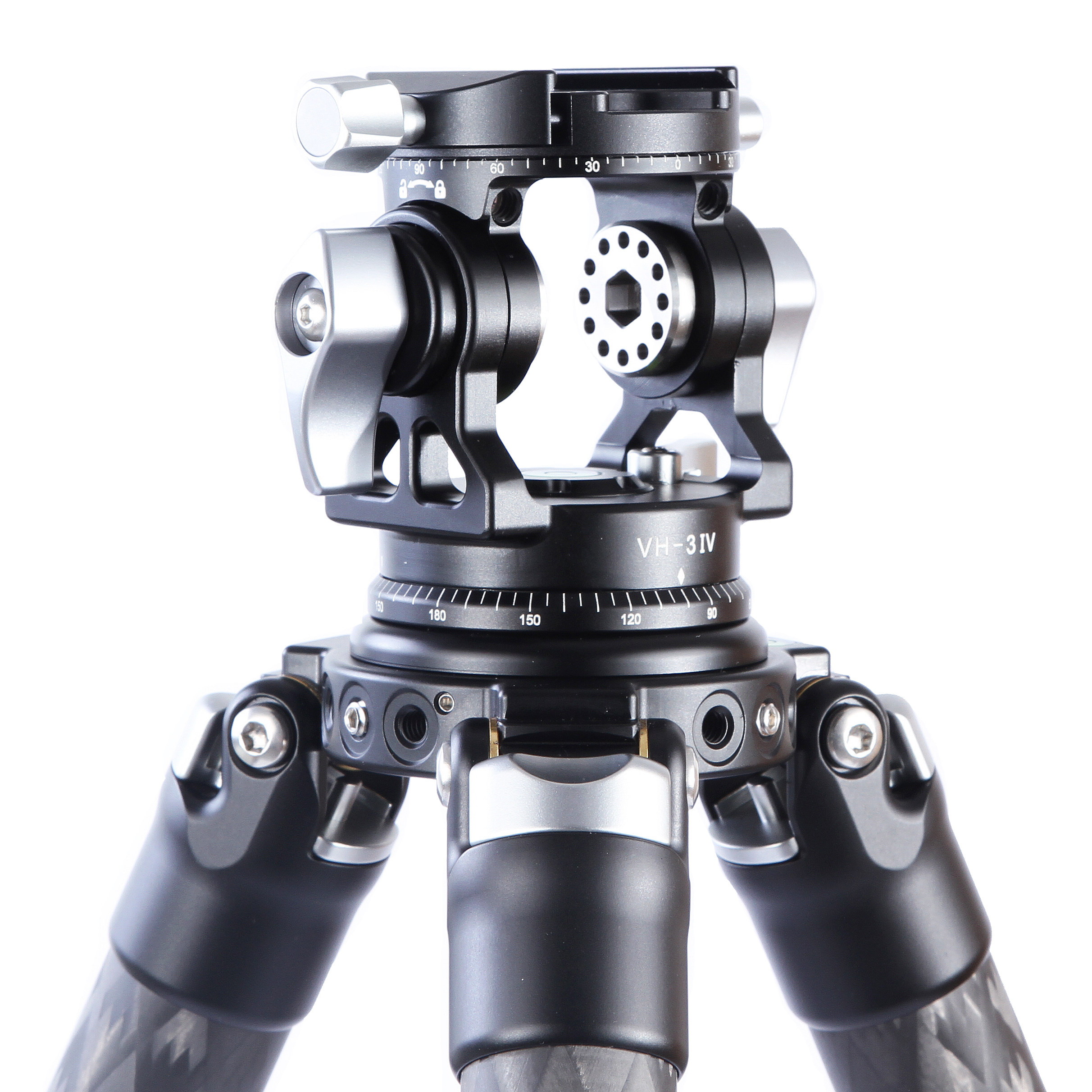 Buddiesman VH-3 IV Low center of gravity two-dimensional bird photography Video Tripod Gimbal
