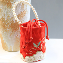 Girl Chinese style Hanfu small bag autumn and winter 2020 new little girl foreign style ancient style Tang dress embroidery Hanfu bag