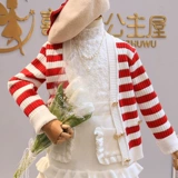 Осенний комплект, свитер, военно-морской кардиган, детская юбка, коллекция 2021