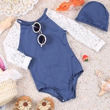 Купальник, кружевная детская летняя одежда, сезон 2021, защита от солнца