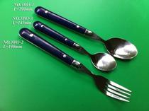 French stainless steel cutlery knife fork spoon Western food fork spoon coffee spoon Fork tablespoon coffee spoon Fork flat tableware