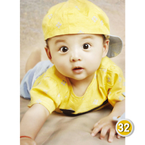 Cute Dragon and Phoenix baby doll poster male and female baby twin baby picture wall sticker pregnant woman prenatal education pictorial A78