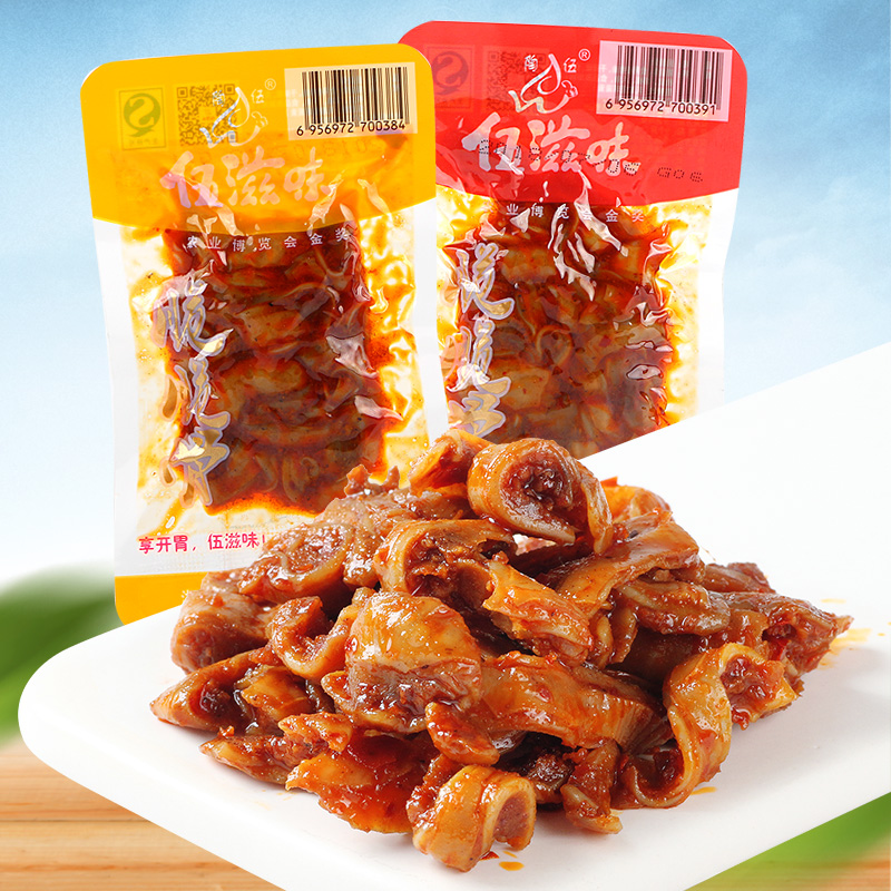 Wu taste crispy bone 500g Hunan specialty spicy pork crispy bone Delicious meat cooked casual snacks