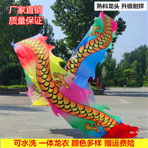 China Square Dance Dragon Fitness Dragon Color Band Middle Aged Adults Sports Props Colored Silk Colored Strips Dragon Clothes