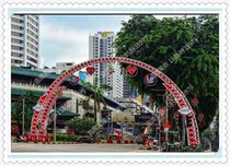 Street light arch stylished with decorative acrylic light arches to make beautiful and processed outdoor pendants