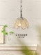 Italian-Style Light Luxury Bedroom Crystal Chandelier, French Mid-Century Style Entryway Hallway Dining Room Pendant Light Casagd