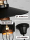 Edison Retro Restaurant Small Pendant Light American Classic Personality Dining Table Creative Tea Room Entrance Hallway Light Casagd