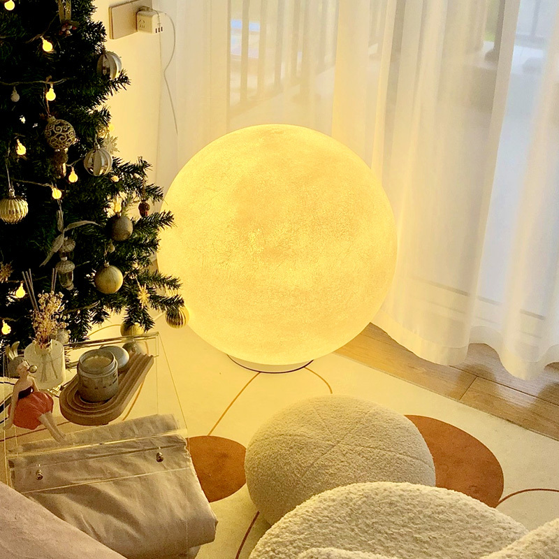Living Room Atmosphere Moon Lamp Bedside Bedroom Table Lamp Moon Trendy ins Homestay Decoration Floor Lamp Casa Lighting Fixtures