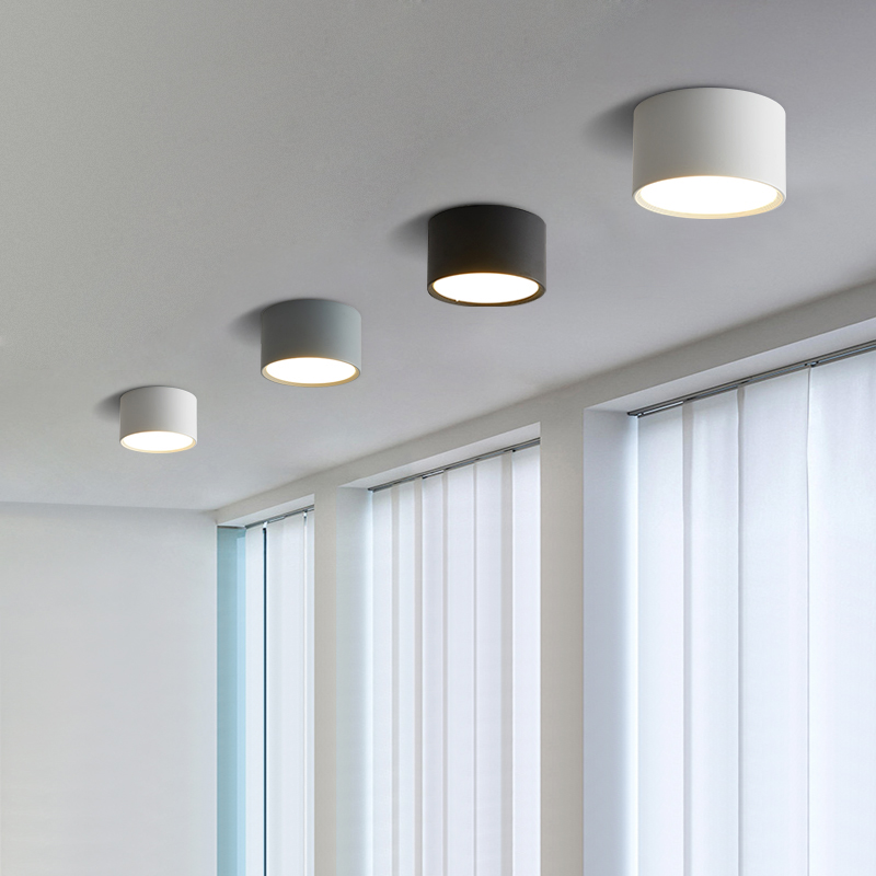 Ming drum lamp bedroom aisle corridor LED master lamp gray cloakroom lamps masonry parlour decoration balcony