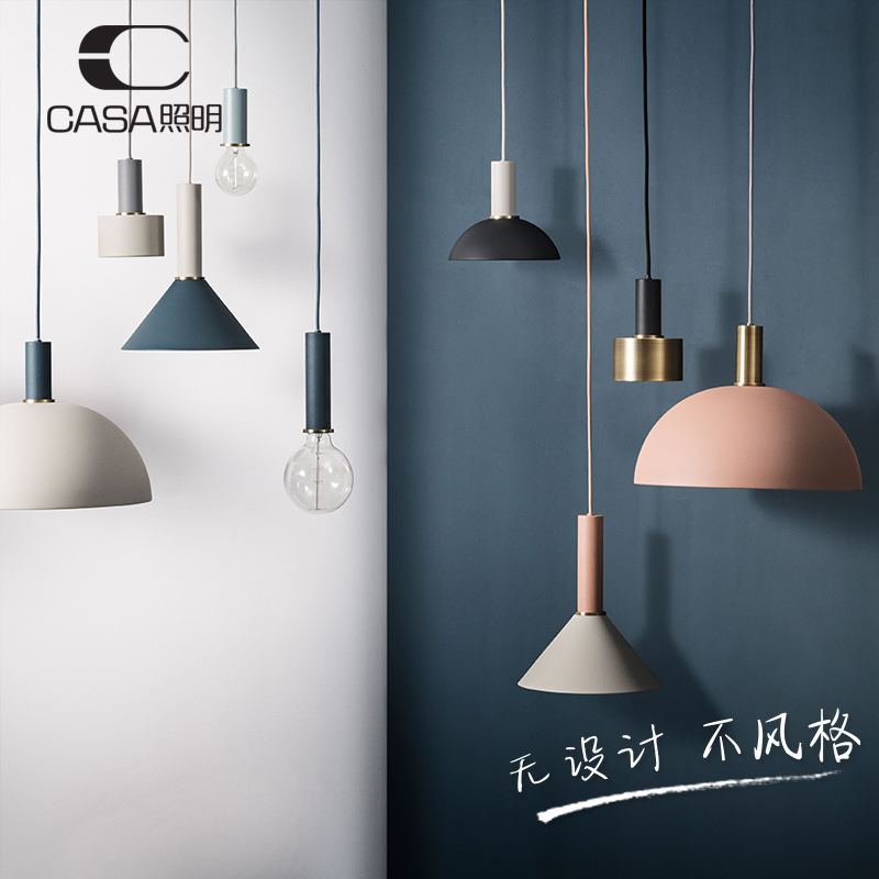 Nordic Luminaire Macaron Pendant Lamp Ins Nets Red Modern Brief bar Creative Dining Room Bedroom Bedside Small Chandelia