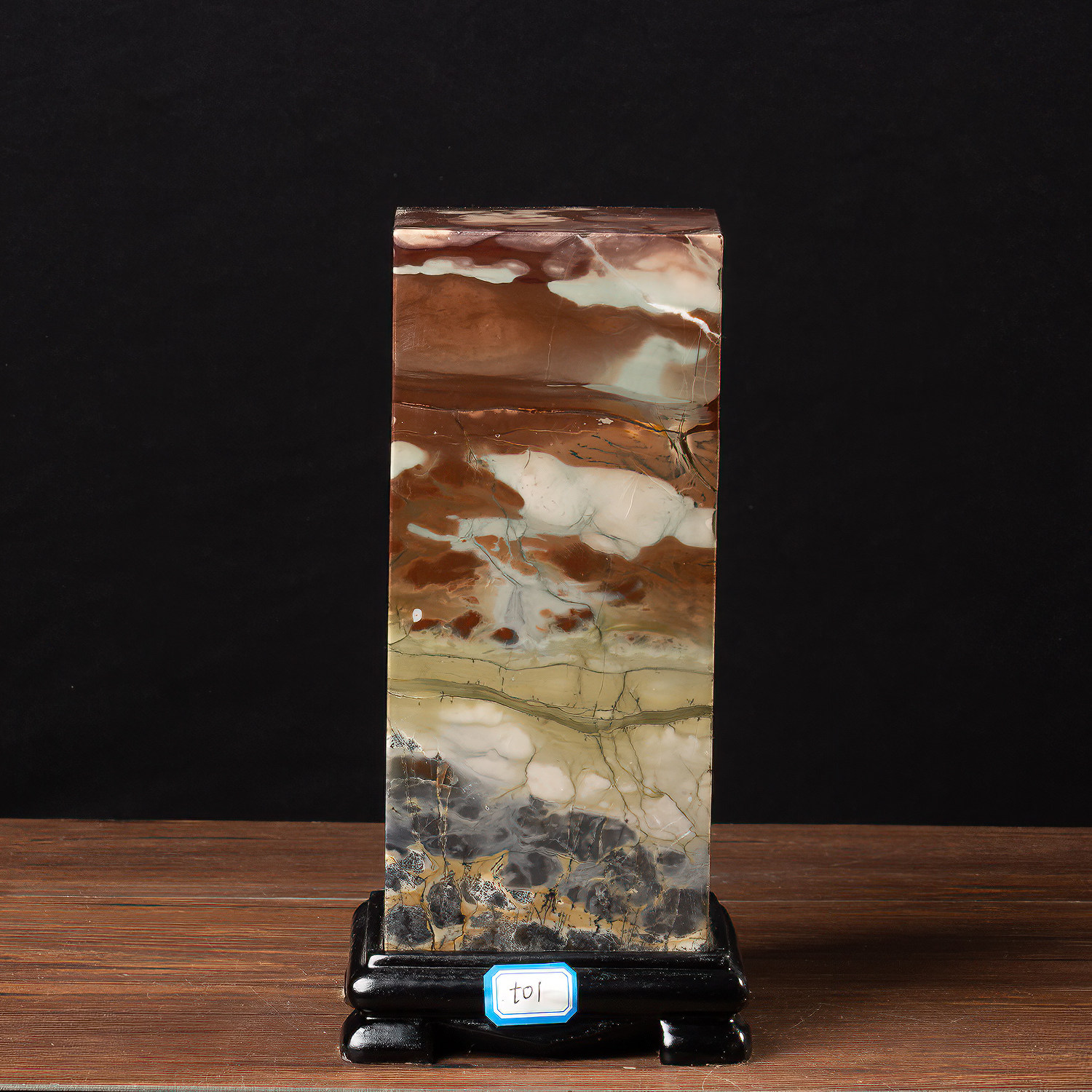 There is a lot of grass flower stone country painting stone generous column swinging piece living room quadrilateral to finance and seal chi stone leaning on the mountain stone wind water