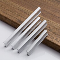In-line Solid Thickened Single Bicolor Space Aluminum Alloy Handle Drawer Wardrobe Subcabinet Door Handle Hardware Handle
