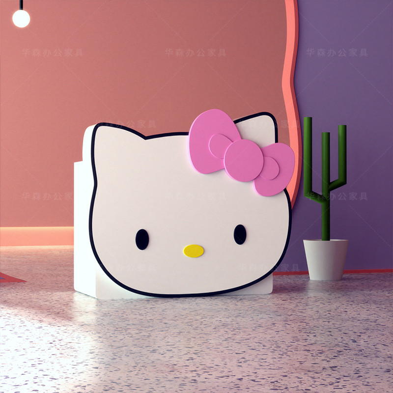 Professional custom paint cartoon bar hello kitty children's clothing store sweet shop mother and infant store front desk