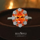 Fenda orange 925 silver ring in autumn