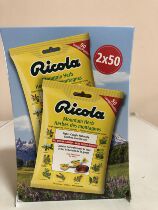 Canadian straight Ricola rikoule throat herb peppermint throat lozenges 100 tablets