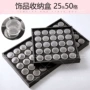 25 lưới / 50 lưới hộp lưu trữ móng tay Hộp trang sức móng tay thực tế Nail kim loại hợp kim lưu trữ công cụ cung cấp - Công cụ Nail dũa opi