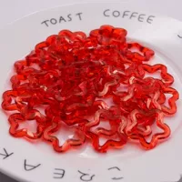 Красный и полупрозрачный