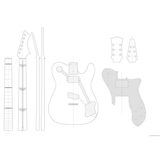 Fenda Telecaster Электрогитара Профессиональные рисунки FANDA TEL -гитара рисунки