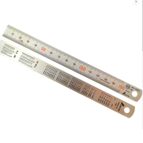 Японская высокоточная линейка из нержавеющей стали, увеличенная толщина, 15/30/100см, 1м