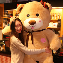 New large hug bear doll Teddy Bear Plush toy Big bear cute hairy girl heart ragdoll to send children