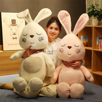 New scarf rabbit doll Mengmeng Rabbit plush toy Little white rabbit Pink rabbit couple doll sleeping pillow gift