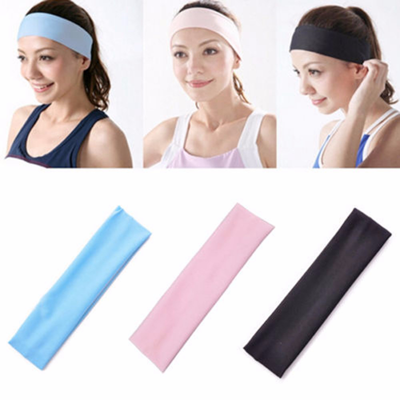 Sports Sweat Head Hair Bands Gym Yoga Stretch Headband