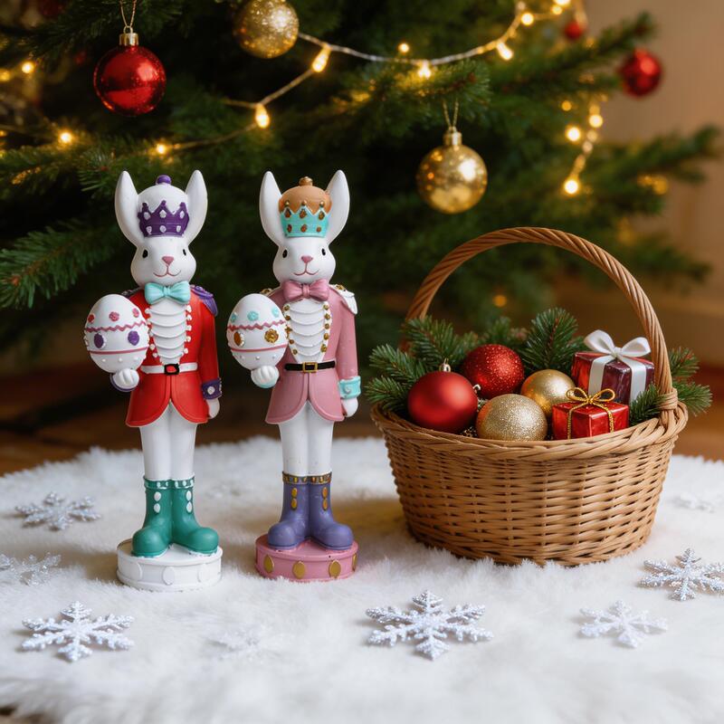 Cross-Border Amazon New Easter Decoration Knight Egg Rabbit Home Resin Ornament Desktop Decoration