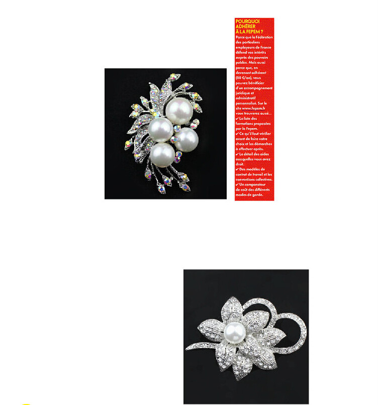 Broche femme en Zircon diamant - Ref 1171234 Image 14