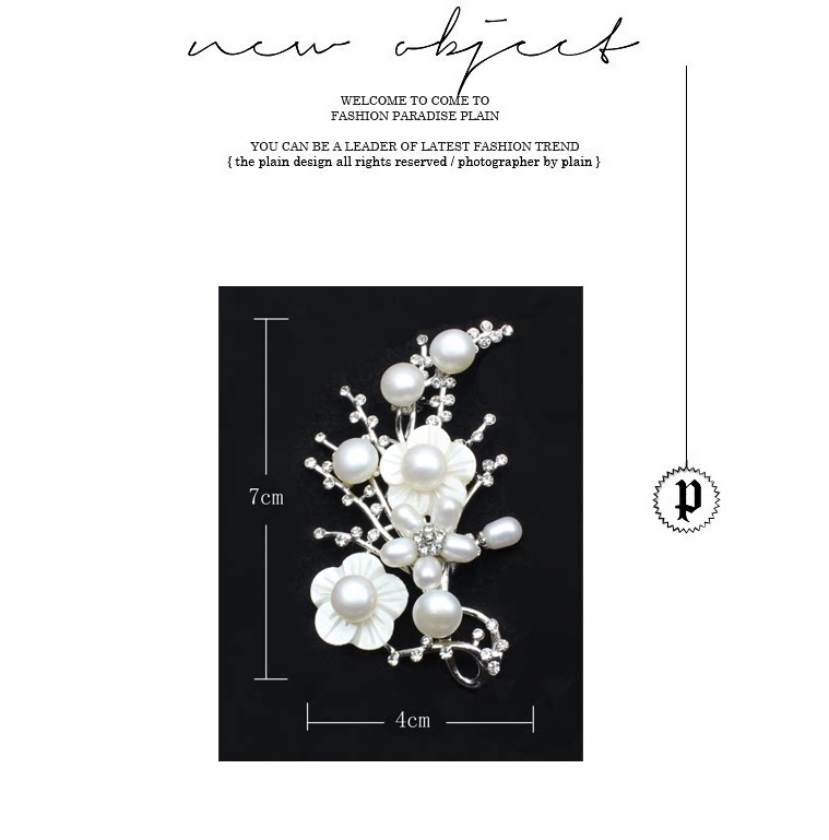 Broche femme en Nacre - Ref 1177848 Image 9