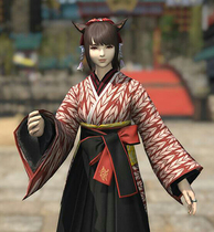 (Hot spring) Final Fantasy Oriental student suit cos FinalFantasyXIV FF14