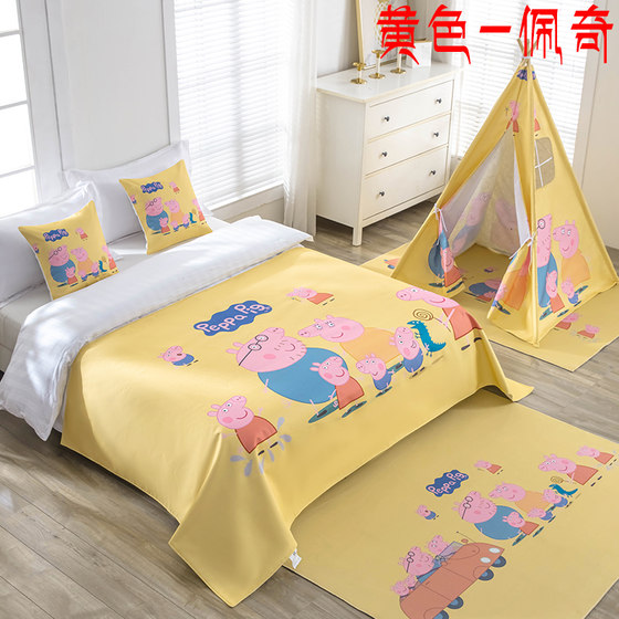 Cartoon bed cover hotel hotel linen bed cover bed end towel parent-child room bed cover bed end towel bed end pad bed end strip