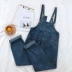 Denim Bib Women 2018 Thu Đông Hàn Quốc Sinh viên dây rút Eo thẳng Quần dài Quần rộng Quần âu chân váy bò Quần jean