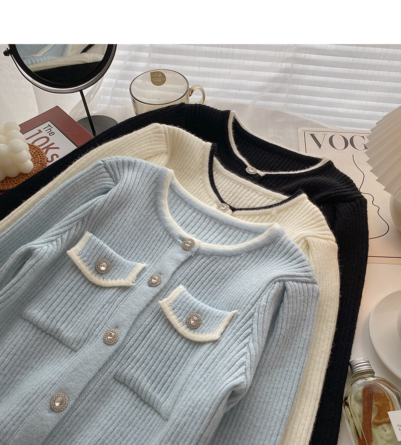 Title 2, Top corto francese da donna con fiocco e fibbia...