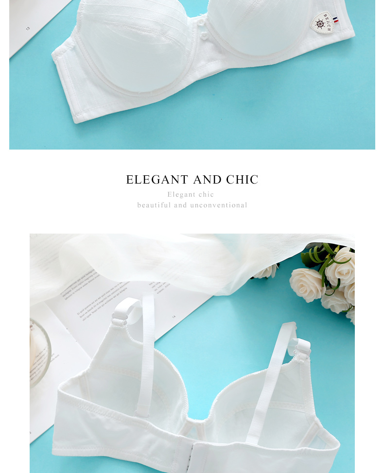Yilanfen đồ lót nữ không xốp chính hãng áo ngực gợi cảm học sinh trung học cơ sở thu thập bông kích thước lớn với vòng thép áo ngực 