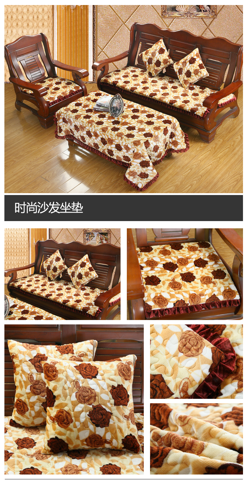 Mới dày sang trọng sofa gỗ đệm sofa gỗ gụ sofa đệm sofa đệm gỗ rắn đệm mùa đông nệm lót ghế sofa gỗ