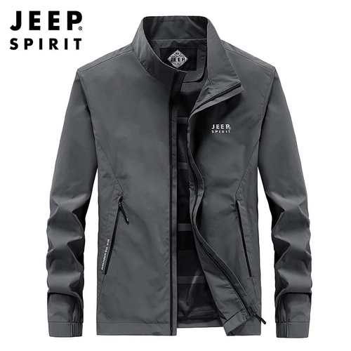 Jeep, джип, мужская утепленная ветрозащитная куртка с молнией для отдыха, свободный крой