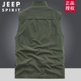 Jeep, джип, быстросохнущий демисезонный утепленный дорожный спортивный жилет для отдыха, оверсайз