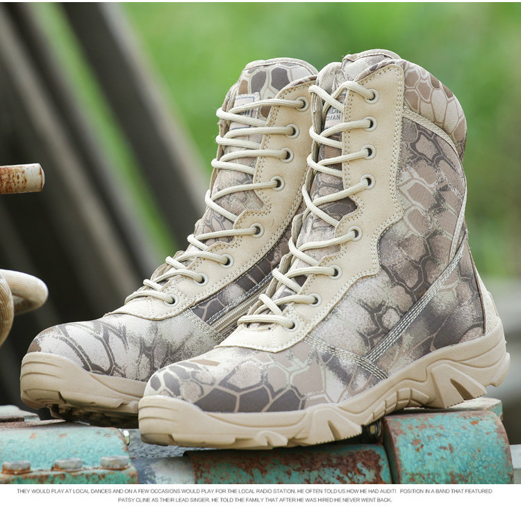 Bottes militaires pour homme - porter - Ref 1402151 Image 13