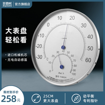 High precision mechanical temperature hygrometer industrial warehouse wall-mounted dry and wet temperature large dial home outdoor