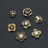 Diy jewelry accessories alloy flowers retro diamond imitation pearl accessories patches homemade ear hair accessories clothing accessories