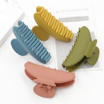 Grab clip large Korean elegance bath out plate hairpin simple matte matte back of the head resistant to fall grab card
