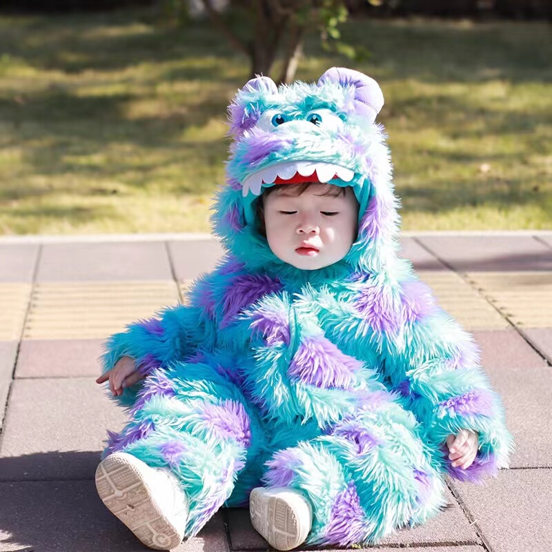Stuffed Baby Autumn and Winter Jumpsuit Halloween Romper for Boys and Girls Dinosaur Romper Warm Outdoor Baby Clothing Stuffed Baby Autumn and Winter Jumpsuit Halloween Romper for Boys and Girls Dinosaur Romper Warm Outdoor Baby Clothing