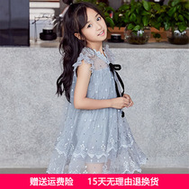 2022 new girl one-piece dress Summer Korean version children sleeveless dress little girl foreign air princess vest skirt