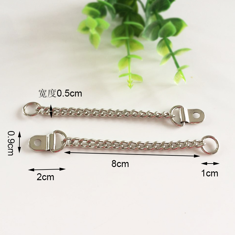 Ruixin diy chain buckle alloy reptile pet traction chain gold-plated decorative chain double-sided buckle handbag accessories