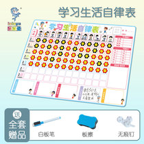 Le fish childrens growth self-discipline table baby learning plan reward column childrens good habits to develop wall stickers